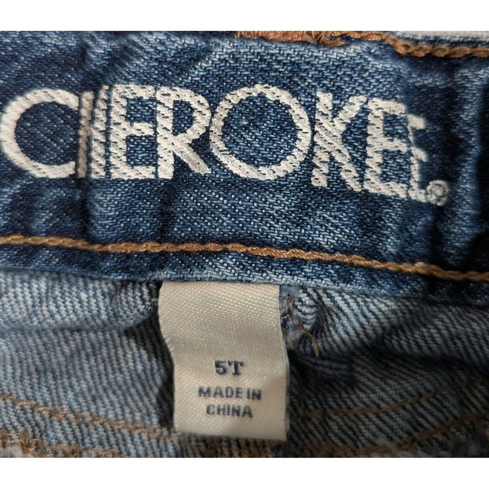 Gap Cherokee Lee Shorts Bundle Kids Size 5 5T Green Blue Denim Excellent Cuffed